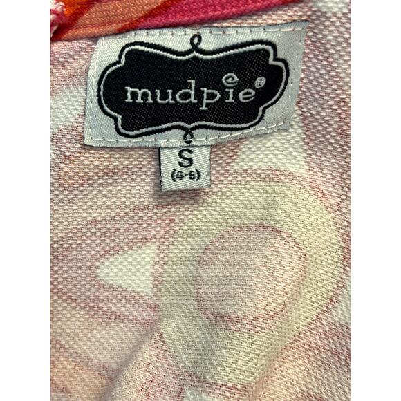 Mud Pie Red/Pink Gold Embroidered V Neck Cap Sleeve Dress Size SM (4/6) - Picture 7 of 8